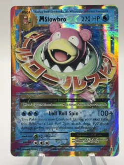 2016 Pokemon XY Evolutions Mega Slowbro EX Holo Rare #27/108 - Image 1