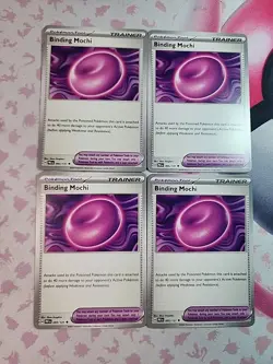 4x Pokemon TCG Binding Mochi 055/064 - S&V Shrouded Fable SFA Playset Tool - Image 1