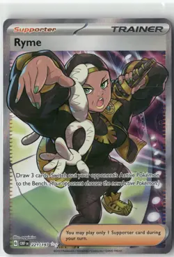 Ryme, Pokemon SV03: Obsidian Flames Ultra Rare, 221/197 NM - Image 1