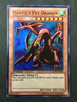 Yu-Gi-Oh TCG #LCJW-EN086 Harpie's Pet Dragon 1st Edition Ultra Rare MP - Image 1