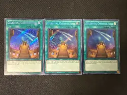 Yugioh *Celestial Observatory X3 Secret Rare* (NM) CYHO-EN064 - Image 1