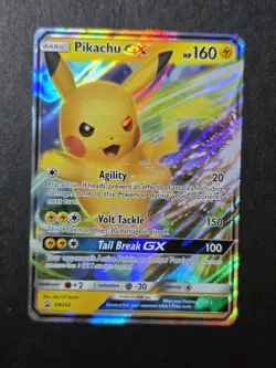 Pikachu GX SM232 Black Star Promo Holo Pokemon Trading Card Game - Image 1