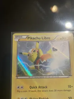 Pikachu Libre 30/30 Sun & Moon Exclusive Ultra Rare Holo Pokemon Card - Image 2