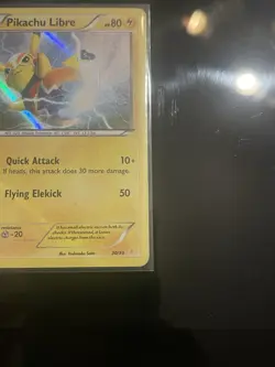 Pikachu Libre 30/30 Sun & Moon Exclusive Ultra Rare Holo Pokemon Card - Image 4