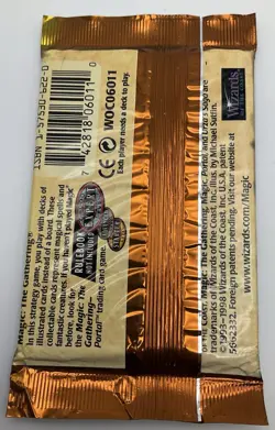 1998 Magic The Gathering Urza’s Saga Dragon Factory Sealed Booster Pack 15 Cards - Image 3