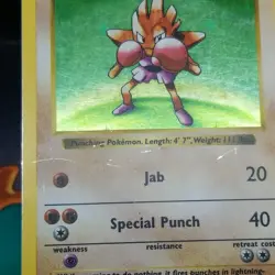 Hitmonchan 7/102 Shadowless Lightly Played Holo Rare Base Set 1999 Pokemon Card - Image 5