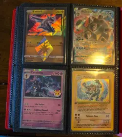 Pokemon Card Binder 160 Cards - FULLARTS - VINTAGE - TCG Valued At $600 - Image 1