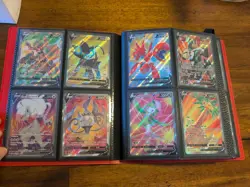 Pokemon Card Binder 160 Cards - FULLARTS - VINTAGE - TCG Valued At $600 - Image 5