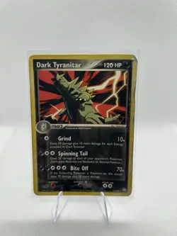 NON-Holo Dark Tyranitar 19/109 Team Rocket Returns 2004 Pokemon Card MP/HP - Image 1