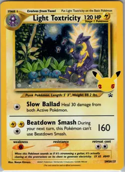 SWSH: Sword & Shield Promo Cards #SWSH137 Light Toxtricity - Image 1