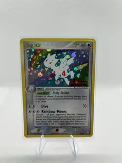LP/MP -Togetic 14/109 Team Rocket Returns Reverse Holo Rare Stamped Pokemon Card - Image 1