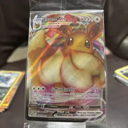 SEALED New Eevee VMAX SWSH087 Holo Pokemon Card Black Star Promo - Image 1