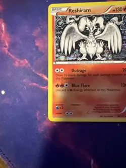 Pokemon TCG Reshiram Holo Rare Card 28/113 B&W Legendary Treasures NM - Image 4