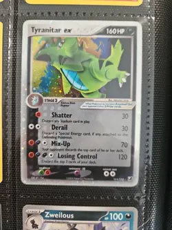 Pokemon Tyranitar EX Holo TCG Card 2005 Unseen Forces 111/115 - Image 1