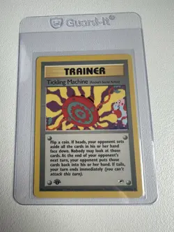 Pokemon Card Tickling Machine Gym Heroes 1st Edition Uncommon 119/132 Near Mint - Image 1