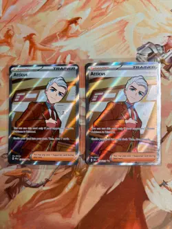 x1 Atticus 134/131 Holo Full Art Trainer Pokemon Card Prismatic Evolutions - Image 1