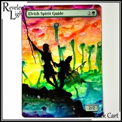 Elvish Spirit Guide Alter - Hand Painted MTG Altered Art - Magic the Gathering - Image 1