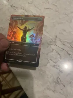 MTG Secret Lair Artist Series KIERAN YANNER Armageddon Rainbow Foil NM - In Hand - Image 1