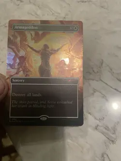 MTG Secret Lair Artist Series KIERAN YANNER Armageddon Rainbow Foil NM - In Hand - Image 3