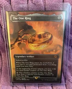 The One Ring (Borderless Alternate Art) Magic MTG LOTR lord of the rings NM Foil - Image 1