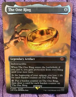 The One Ring (Borderless Alternate Art) Magic MTG LOTR lord of the rings NM Foil - Image 2