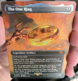 The One Ring (Borderless Alternate Art) Magic MTG LOTR lord of the rings NM Foil - Image 4