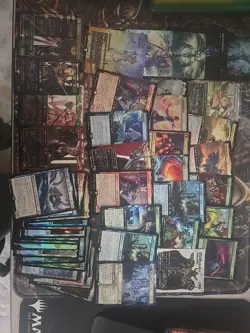 Massive MTG Final Fantasy JP Lot! Surge Foils, Mythics, Rares, Inserts - Image 1