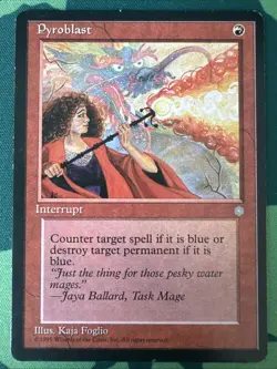 Pyroblast Ice Age MTG Magic The Gathering NM Unplayed Interrupt - Image 1