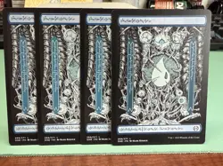 Island (268) (phyrexian) X4 Magic MTG Phyrexia: All Will Be One Playset - Image 1