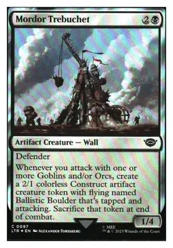 Mordor Trebuchet (foil) Lord of the Rings MTG - NM+ Mythic Relics - Image 1