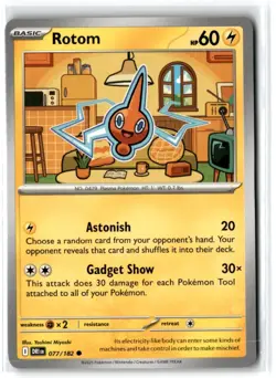 2025 Scarlet & Violet Series - Destined Rivals Rotom #77 Common - Image 1