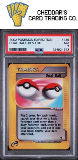2002 Pokemon Expedition Dual Ball-Rev.Foil #139 PSA 7 (New Cert!) - Image 1