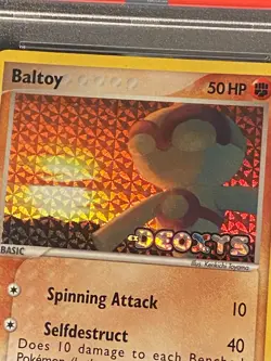 Pokemon EX Deoxys 53/107 Reverse Holo Baltoy PSA 9 Mint - Image 2