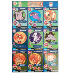 POKEMON 1st Movie 1999 Full Uncut Sheet SET #1 Master Trainer x Burger King CCG - Image 1