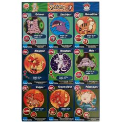 POKEMON 1st Movie 1999 Full Uncut Sheet SET #1 Master Trainer x Burger King CCG - Image 2