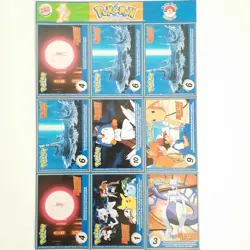 POKEMON 1st Movie 1999 Full Uncut Sheet SET #1 Master Trainer x Burger King CCG - Image 5