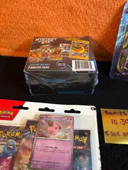 Pokemon Walmart Mystery Power Box 5 Booster Packs + Sealed Lot , blisters - Image 5