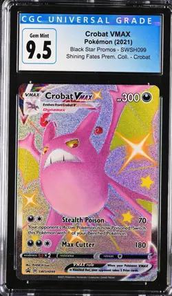 Pokemon Crobat VMAX #SWSH099 English CGC 9.5 - Image 1
