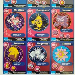 POKEMON 1st Movie 1999 Full Uncut Sheet SET #2 Master Trainer x Burger King CCG - Image 4