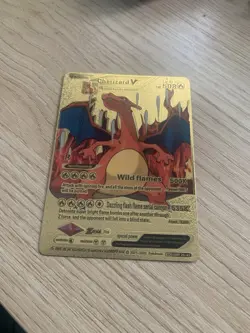 Pokemon Evolution Charizard v Gold Foil Wild Flames Mo SMP 26-43 A21 - Image 1