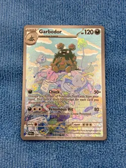 English Pokemon Garbodor 204/182 SV04: Paradox Rift Holo IR Illustration Rare - Image 3