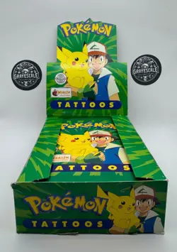 1999 Topps Merlin Pokemon Tattoo Box - 50 Packs per box - **PSA Eligible** - Image 2