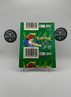 1999 Topps Merlin Pokemon Tattoo Box - 50 Packs per box - **PSA Eligible** - Image 4