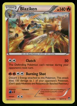 Blaziken Holo 14/111 XY - Furious Fists Pokemon - Image 1