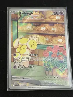 Pokemon TCG Fidough 213/198 Scarlet & Violet Base Illustration Rare Full Art - Image 1