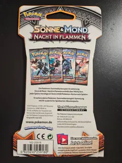 Pokemon TCG Deutsch Sonne&Mond Nacht In Flammen Sleeved Booster | OVP & Sealed - Image 2