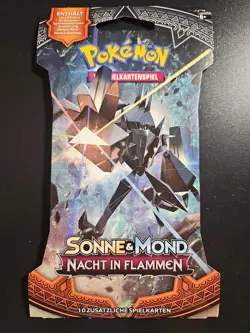 Pokemon TCG Deutsch Sonne&Mond Nacht In Flammen Sleeved Booster | OVP & Sealed - Image 5