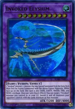 x3 Invoked Elysium - BLAR-EN083 - Ultra Rare - 1st Edition Yu-Gi-Oh! M/NM - Image 1