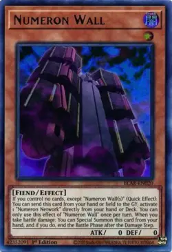 x1 Numeron Wall - BLAR-EN020 - Ultra Rare - 1st Edition Yu-Gi-Oh! M/NM - Image 1