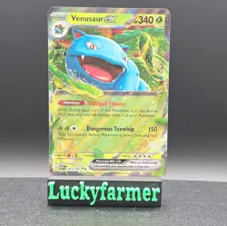 Venusaur ex 003/165 Scarlet & Violet 151 Double Rare Holo Pokemon TCG Card NM - Image 1